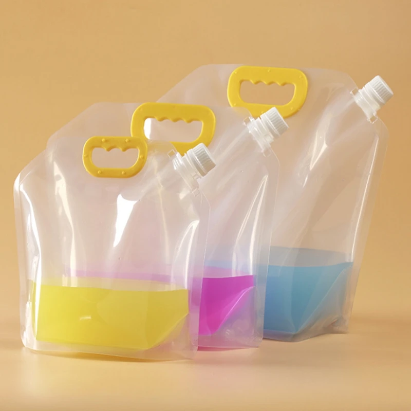 

500pcs/lot 50ml 500ml 1.5L 2.5L 5L Empty Stand up Plastic Drink Packaging Spout Bag 1000ml Pouch for Juice Milk Coffee Water