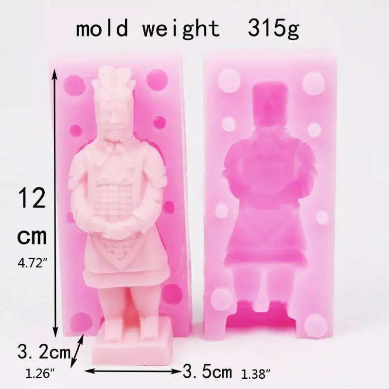 Terra Cotta фигурки смолы формы древний миф воин Силиконовые Мыло восковые формы