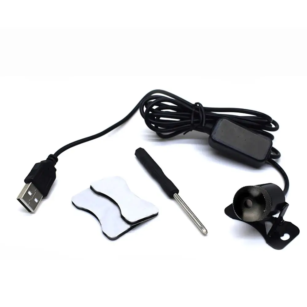 Автомобильный USB светодиодный атмосферный светильник для автомобиля DJ RGB
