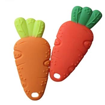 

Cute Radish Teether Silicone BPA Free Toothbrush Dental Care Training Chew Toy Infant Molars Teethers Training Baby Teether