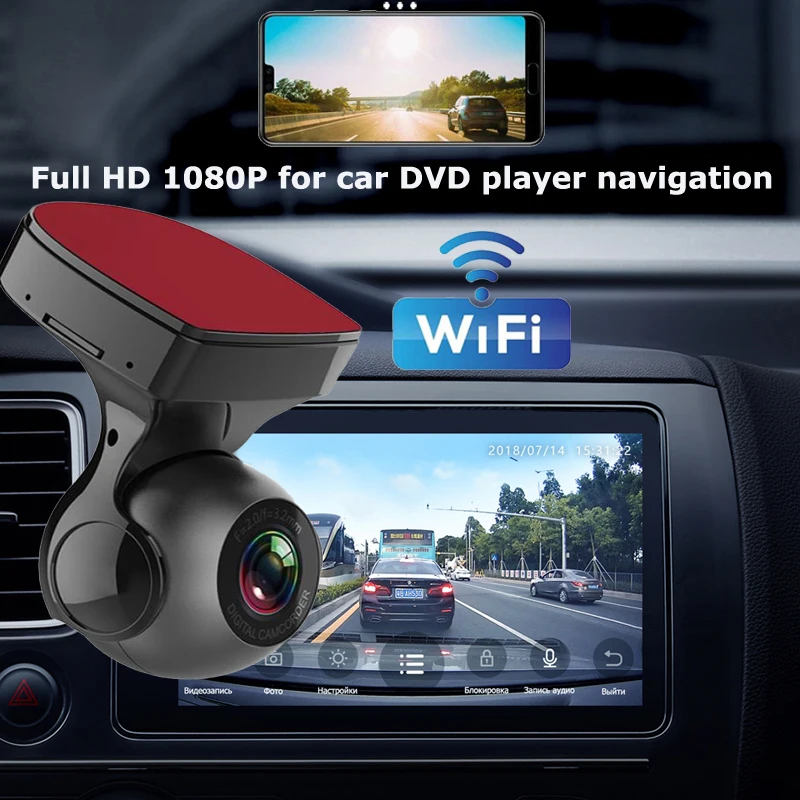 

2020 Car Dvr FHD 1080P Wifi Dash Cam DVR Dash Camera FHD Recorder Wifi G-sensor Gps Mini dash Camera Night Registrator Recorder
