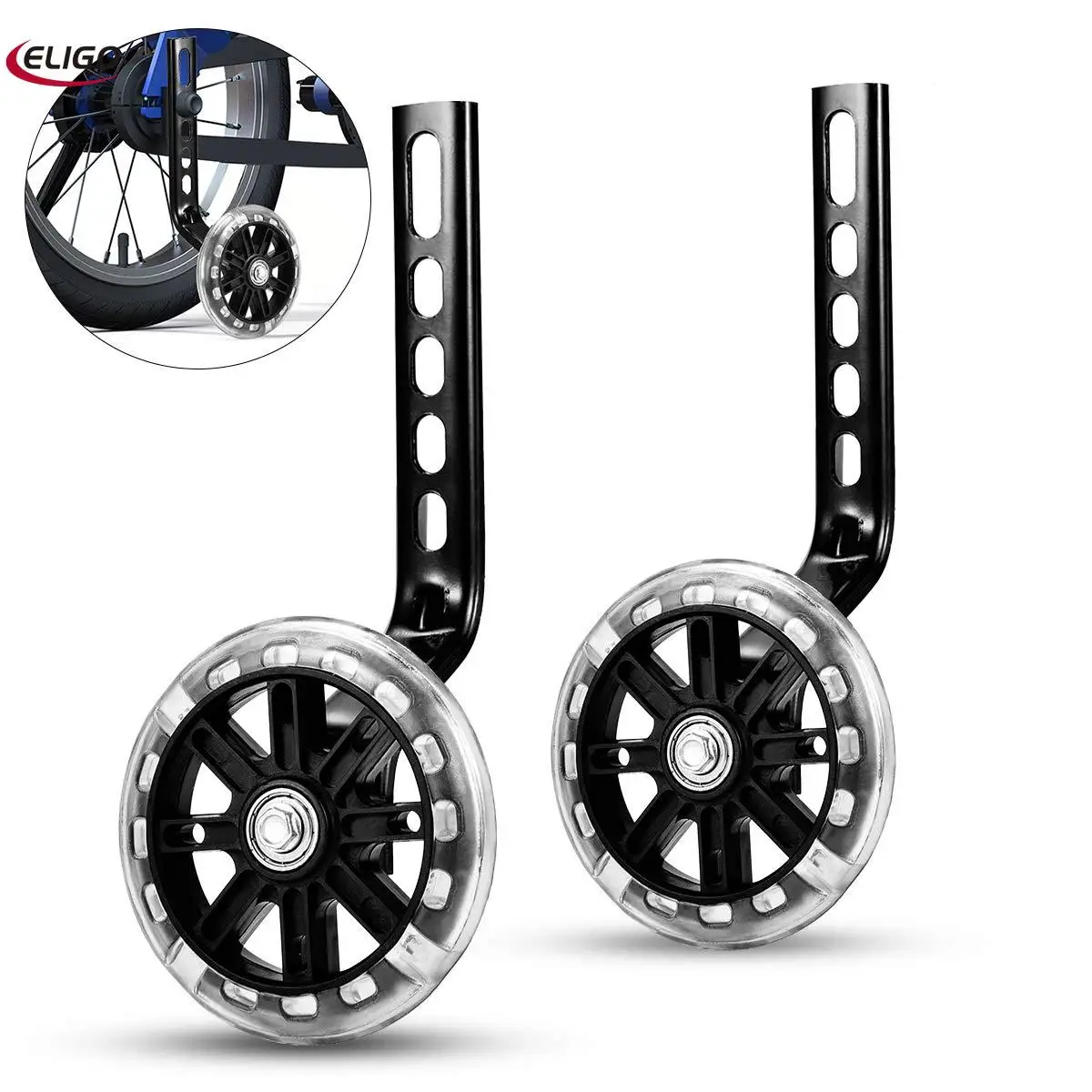 

adjustable bicycle wheel for auxiliary training wheel of bicycle stabilizer for toddlers and children