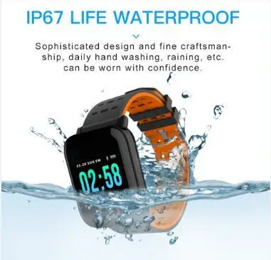 A6 Смарт-часы Ip67 Водонепроницаемый фитнес-трекер Браслет монитор сердечного ритма кровяное давление для мужчин и женщин умные часы