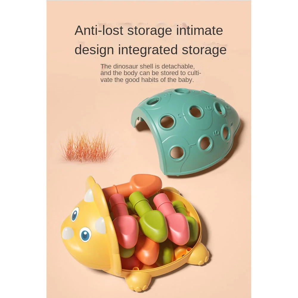 DIY Slide Insert Dinosaur Toy Training Baby Educational Early Education Toy Childrens Gift Toy 5