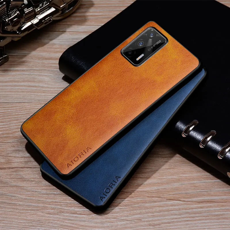 Custodia Per Telefono Per Realme Gt Neo 2T Coque Cover In Pelle Vintage Di Lusso Per Realme Gt Neo 2T Custodia Funda Capa