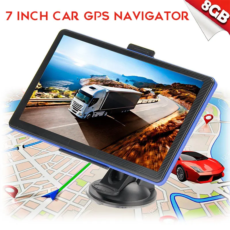 Практичная gps навигационная система 256 МБ+ 8 г 7 дюймов идентификация изображения поддержка для национальных языков навигатор HD gps прочный ABS