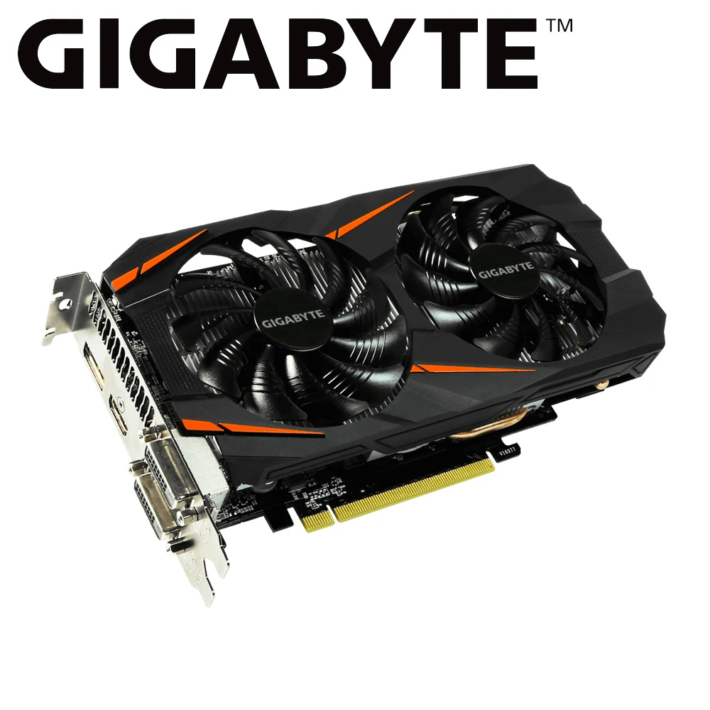 Видеокарта GIGABYTE gtx 1060 6 ГБ графическая карта NVIDIA Geforce gtx1060 GDDR5 192 бит игровой ПК б/у