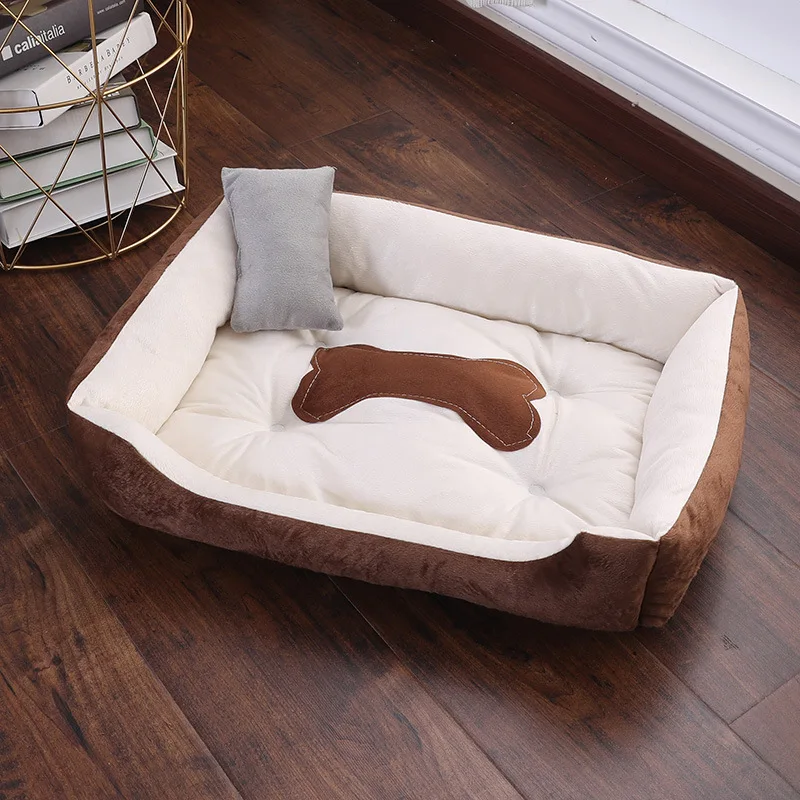 Paw Print Pet Bed Large House for Large Dog Puppy Kennel Waterproof Cat Litter Breathable Nest Warm Pet Supplies Dropshipping