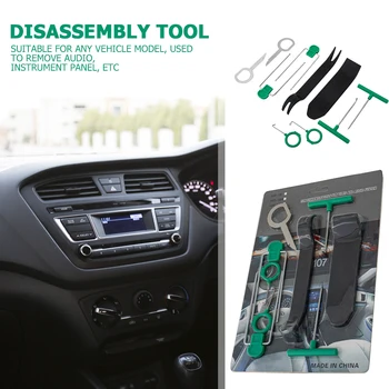 

10pcs Hard Plastic Auto Car Radio Panel Interior Door Clip Panel Trim Dashboard Removal Tool Set DIY Car Repair Tools For Auto