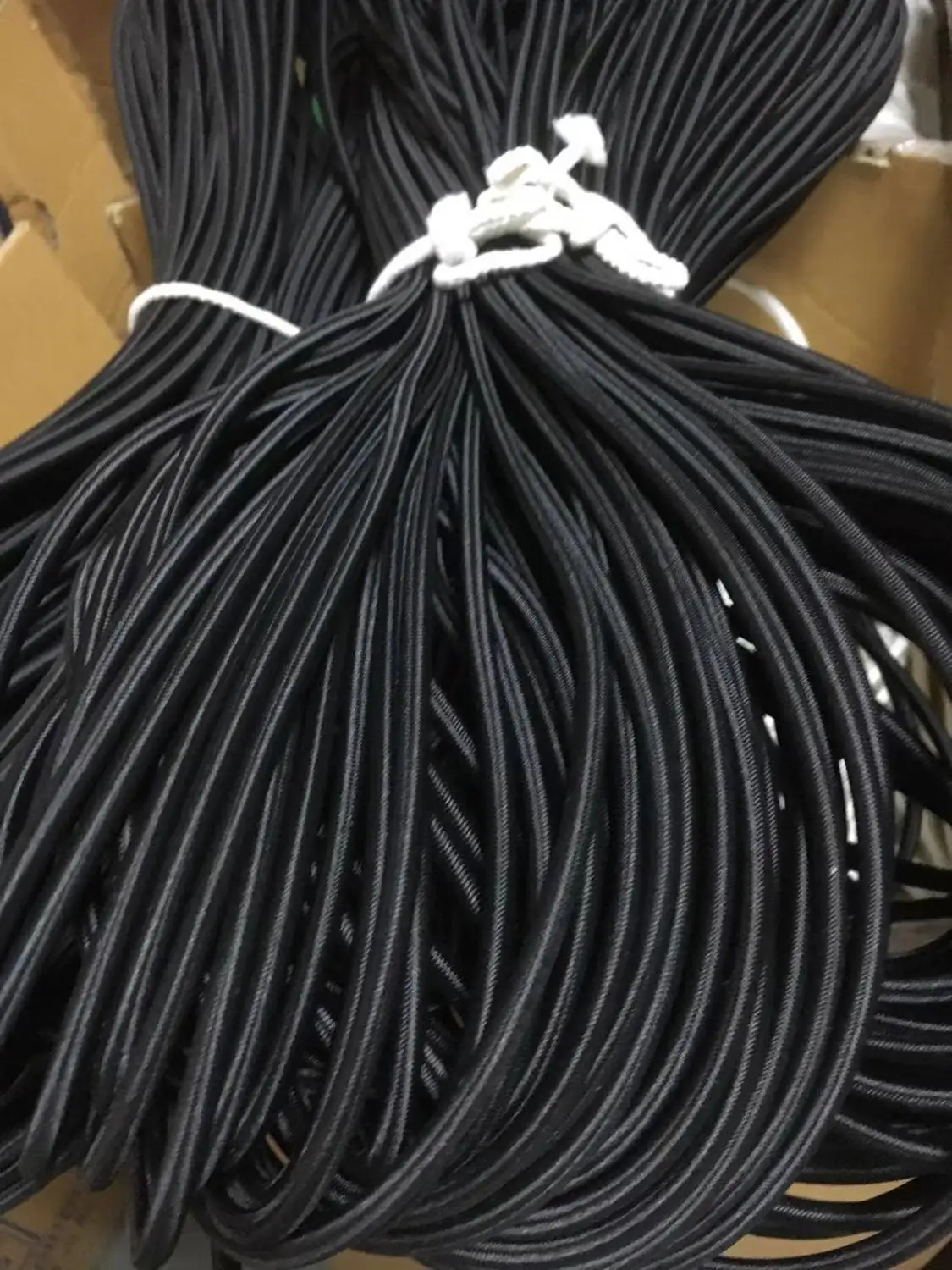 1 Meter a Lot 1.0-12mm Black Elastic Rope Shock Cord for Bungee Trampoline And Chairs