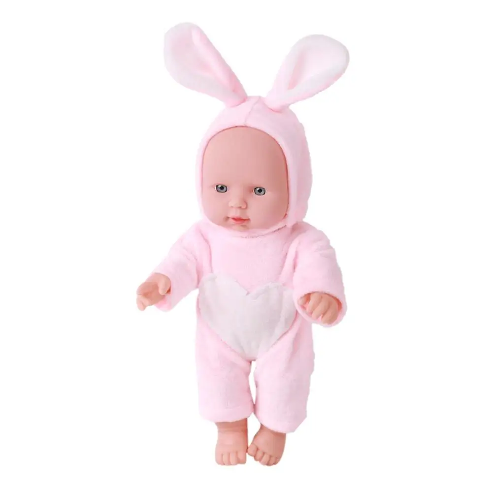 

30cm Animal Shape Doll Baby Simulation Vinyl Doll Children Toy (Rabbit)