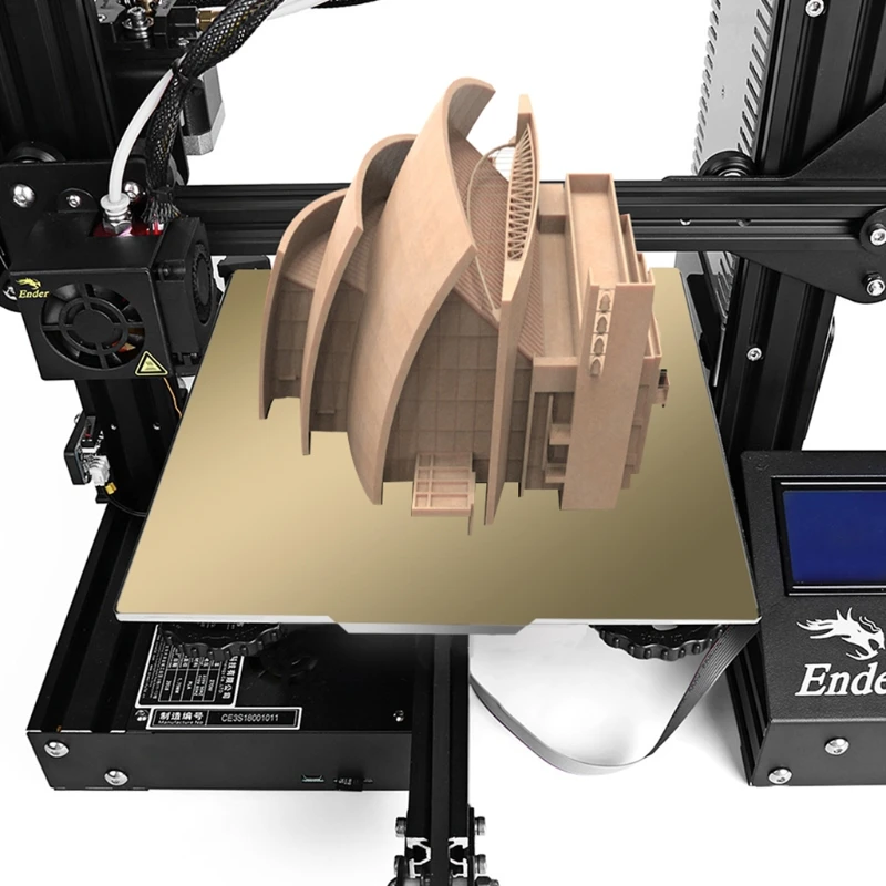 

Spring Steel PEI Sheet Pre-applied PEI Flex With Magnetic Base for CR10 PEI Sheet 3D Printer Hot Bed Sticker