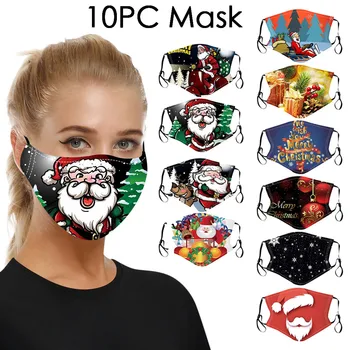 

10pc Adult Mouth Masks for Proteccion Face Mask Washable Earloop Mask Cloth Reusable Cotton Washable Breathable Comfortable #Y5