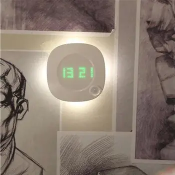 

LED Night Lights Induction Light Motion Sensor Night Light Night Light Creative Portable Battery Power with Time Clock Wardrobe