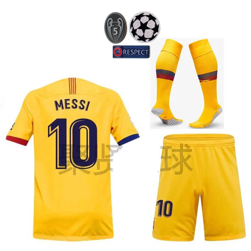 

2019Barcelona jerseys children's la liga fans' version no. 10 messi football uniformchampions league no. 17 training uniform