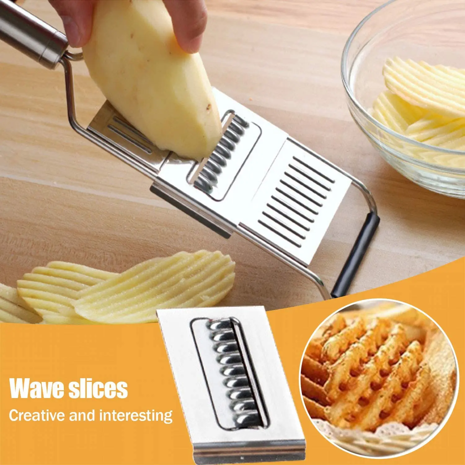 Tohuu Vegetable Fruit Grater Multi-Purpose Stainless Steel Grater Cutter  Shredder Hand-Held Shredder Cutter Grater Slicer Kitchen Tool fashionable 