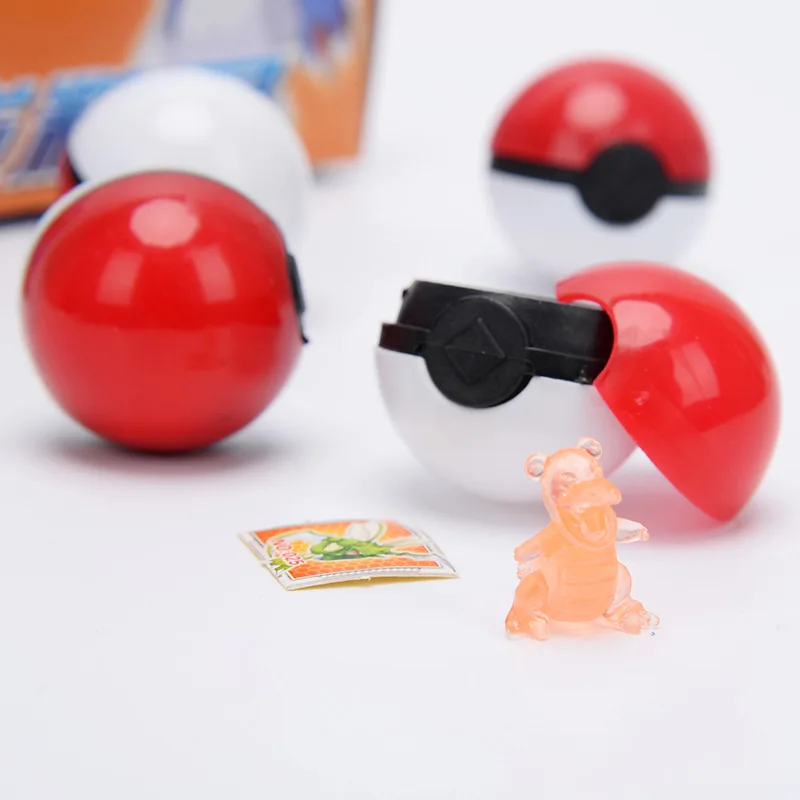 36 шт./компл. Pokeball питомец с кристаллами эльф pokebolas PKM фигурка Аниме Пикачу фигурка наклейки игра мультфильм мяч коробка детские игрушки