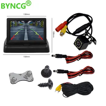 

4.3 inch HD Foldable Car Rear View Monitor Reversing LCD TFT Display with Night Vision Backup Rearview Camera for Vehicle