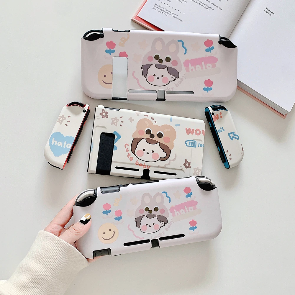 Couples Lovers Cute Sweet Child Shockproof Switch Game Protective Case For Nintendo Switch And Lite Cover Cases Aliexpress
