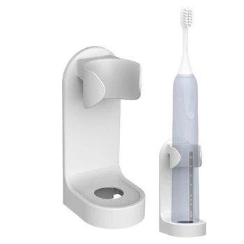 

New Creative Traceless Stand Rack Bathroom Toothbrush Organizer Wall-Mounted Electric Toothbrush Holder Space Saving