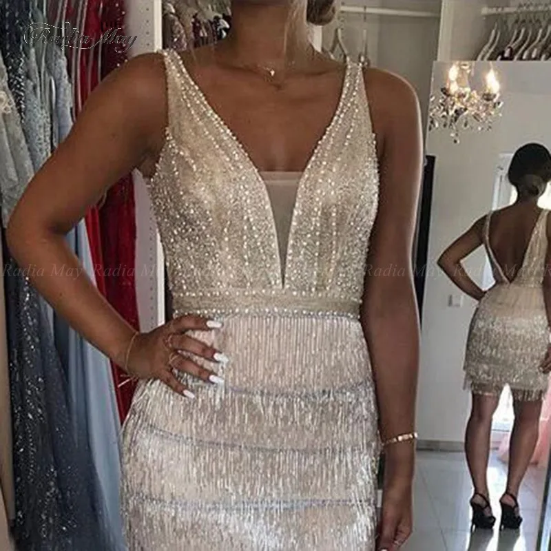 tassel homecoming dress