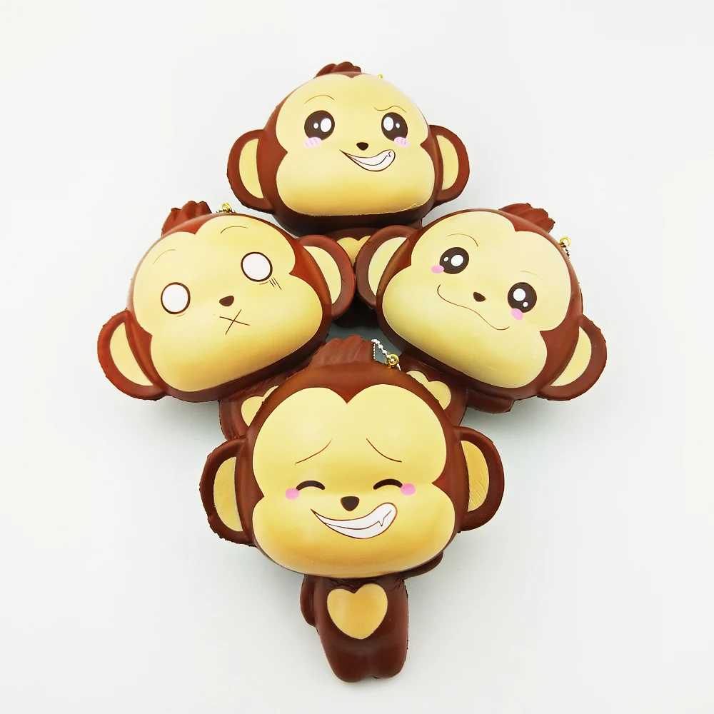 Punimaru Squishy animal monkey Soft Can squeeze Scented Kids Relieve stress Toy