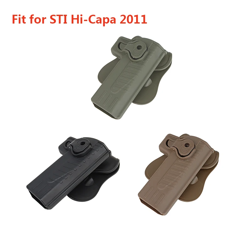 Coldre tático ajustável para sti hi-capa 2011 series blaster/tokyo marui/nós/kwa/kjw/novritsch/src baba yaga-mão direita