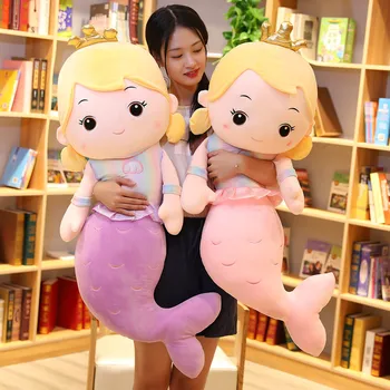 

30cm-110cm Mermaid Plush Toys Pillow Soft Stuffed Plush Animals Dolls Kids Toy Baby Sleep Partner Girl Birthday Christmas Gifts