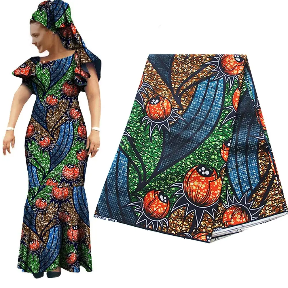 

Africa tissue double-sided printing fashion clothing batik cotton cloth spot AFRIPRIDE WAX 492 100% Cotton sewing fabric
