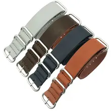 

The new crazy horse retro strap is suitable for NATO watch 18/20/22/24mm round buckle Zulu thickened strap