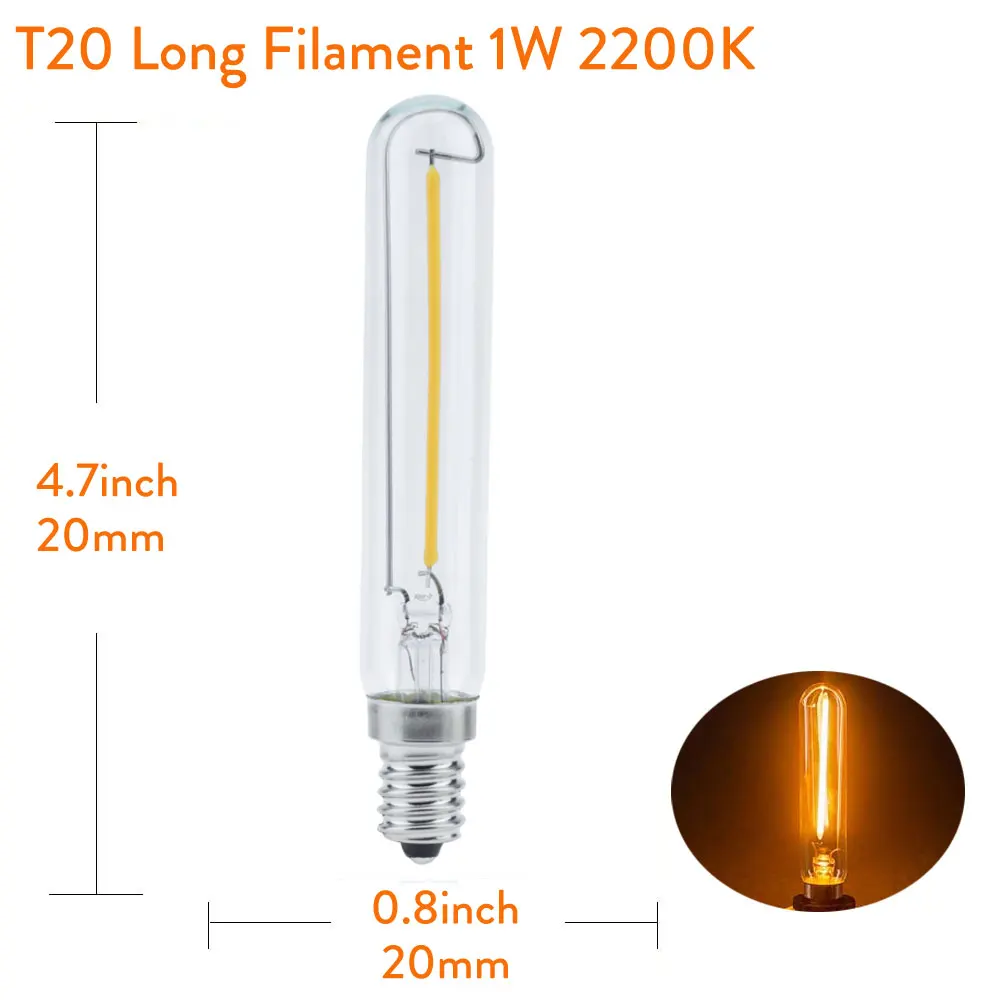 С регулируемой яркостью C7 T20 E14 светодиодный лампы E12 110V 220V 0,5 Вт 1 2 Вт Светодиодный светильник светодиодный Лампа накаливания Эдисона ночной Светильник Люстра светодиодный лампы для дома