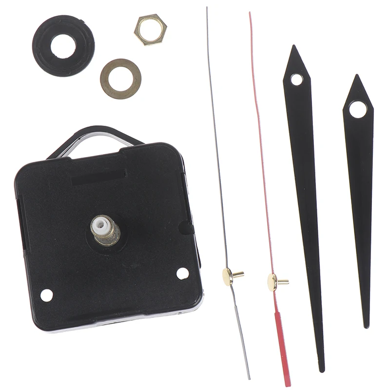 DIY Clock Mechanism Classic Hanging Black Quartz Watch Wall Clock Movement Mechanism Parts Repair Replacement Essential Tools