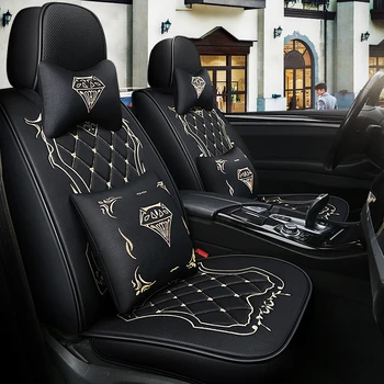 

Full Coverage PU Leather car seat cover flax fiber auto seats covers for bmw x1 e84 f48 x3 e83 f25 g01