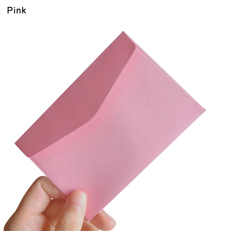 10 шт./компл. цвет конфеты мини конверты DIY Многофункциональный крафт бумажный конверт для письма бумажные открытки для офиса школы