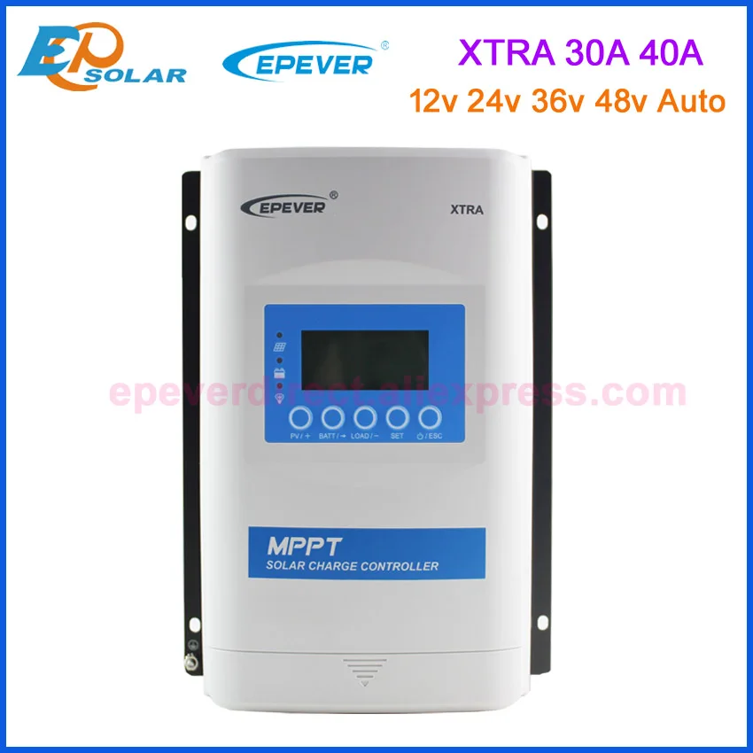Epever-ソーラーパネル用mppt充電コントローラー,XTRA-Nシリーズ,30a,40a,12v,24v,36v,48v,最大入力150v,xtra3415n,xtra4415nで動作  AliExpress