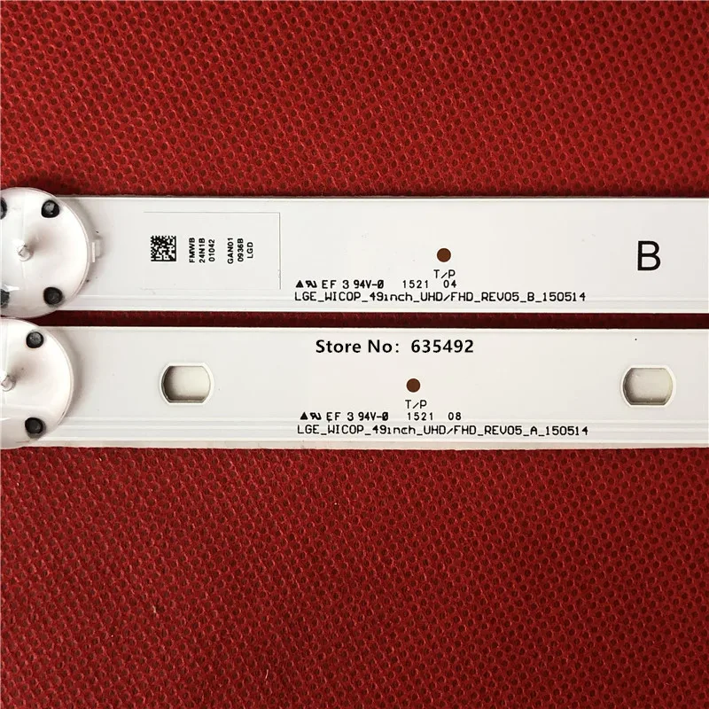 LED 백라이트 스트립 LGE-WICOP-49INCH-UHD-FHD-REV05 49UH610A 49UH6100 49LF5500 49UF6400 49UF6407 49LF510V 49UF640V NC490DUE-