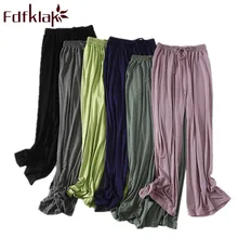 Fdfklak Модальные штаны для сна для женщин, пижамные штаны, весенне-осенняя одежда для отдыха, пижамные брюки, одежда для сна, 6 цветов