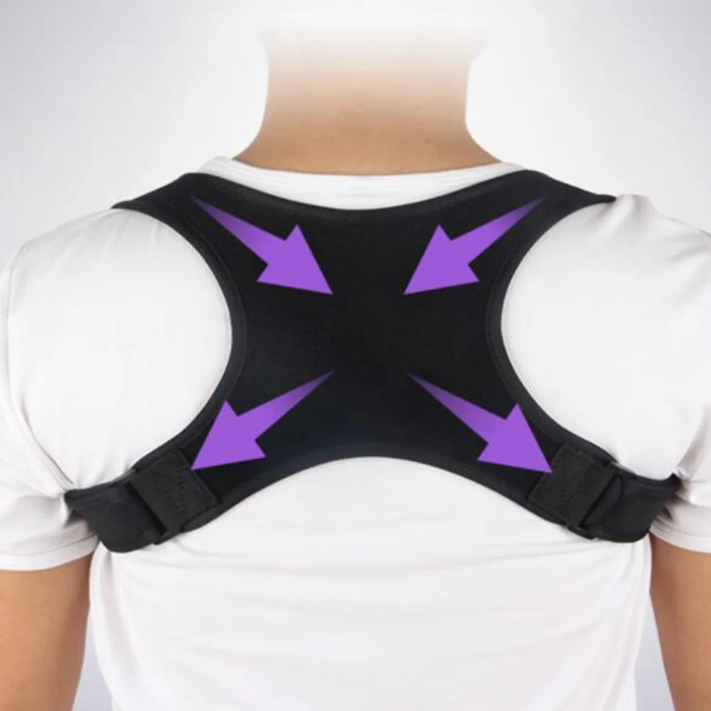 Adjustable Back Support Adult Body Shape Spine Back Shoulder Brace Support Belt Adult Invisible Hunchback Belt Posture Corrector