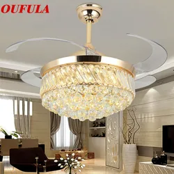 OULALA – ventilateur de plafond moderne avec télécommande, hélice Invisible, pour salle à manger, chambre à coucher, Restaurant 
