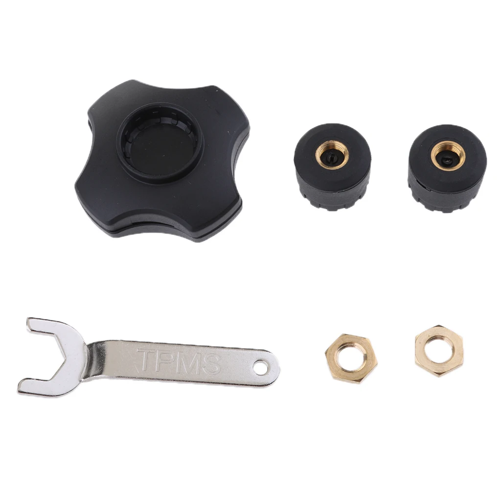 ATyre система контроля давления TPMS Bluetooth Автомобильный мотоцикл 2 крышки
