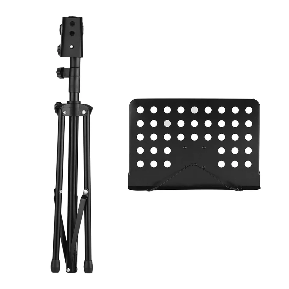 thumbnail image 2 of Violin Music Stand Music Stand For Sheet Music - Bamboo Folding Music Stands Height Adjustable 39.37''-51.2'' With Wide Wooden Bookplate For Conductor Lectern Guitar Violin Piano Ukulele Players Wood Music Stand 2 of 11