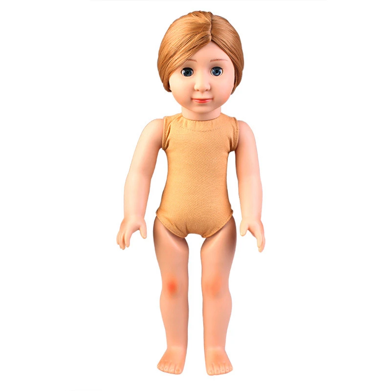 Силиконовые Моделирование 18 дюймов американская кукла детские игрушки для девочек 45 см шарнирные голая кукла Reborn Детские игрушки для детей, подарки на день рождения - Цвет: Hollky