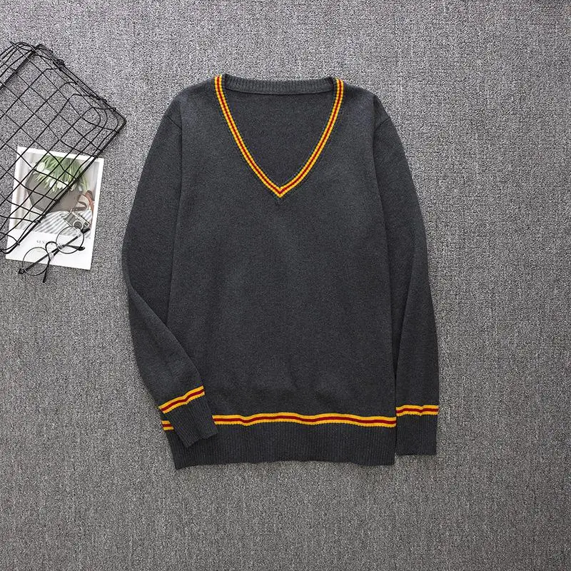 Sweater A Свитер с v-образным вырезом школьная повседневная одежда косплей серия 4 цвета все матч Косплей Костюмы Колледж ролевые игры - Цвет: Sweater A