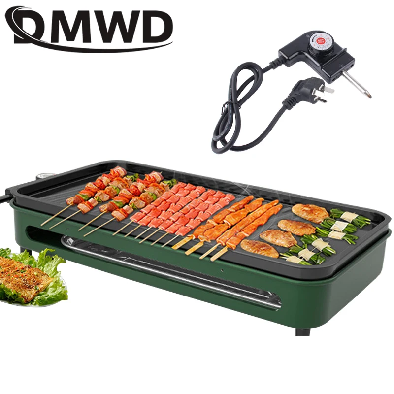 110V/220V Smokeless BBQ Electric Kebab Rotary Grill Stove Rotisserie