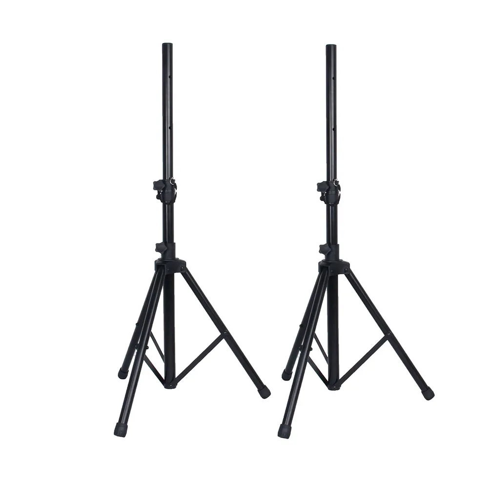 pair pa speaker stands for pa dj powered speakers on the stage in the show with bt mp3 sd card speaker system