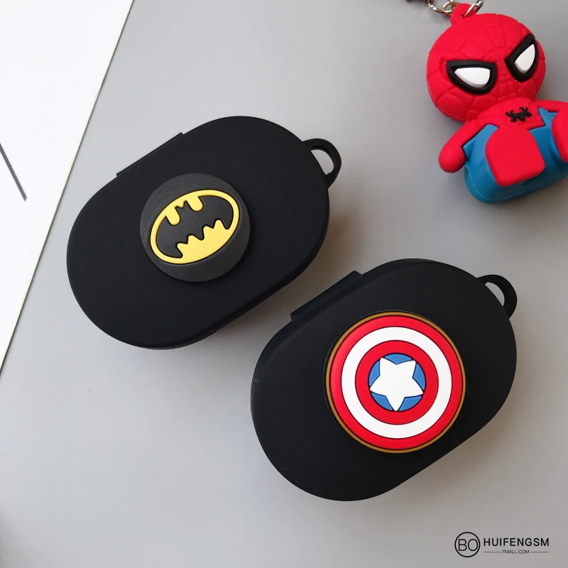 Чехол для наушников в стиле Marvel для Red mi Airdots, чехол с ремешком, милая защитная рамка с крючком для mi Airdots, чехол для наушников