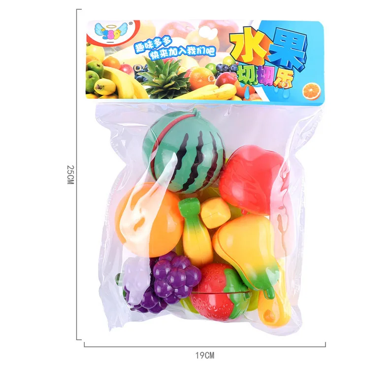 2266# детская модель, кухонный игровой домик, слайсер, веселая развивающая игрушка с фруктами, 9 штук
