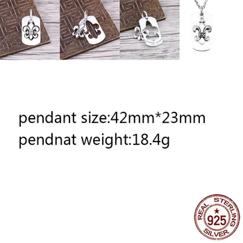 

B54 s925 s925 sterling silver pendant personality retro jewelry couple anchor punk hip-hop style gift for friends 2020 new hot