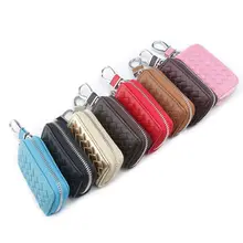 Натуральная кожа держатель для карт автомобильный ключ кошелек сумка чехол брелок сумка цепочка кошелек для женщин и мужчин