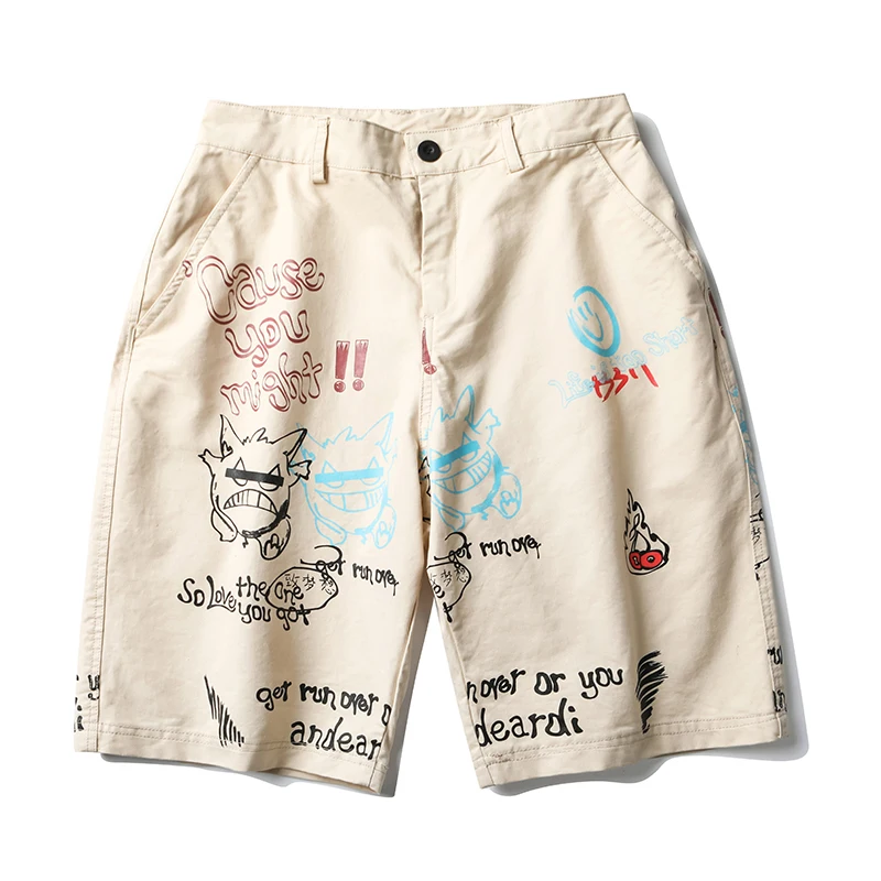 

Mens Cargo Shorts Men Summer Casual Multi-Pocket Shorts 2020 Men Joggers Shorts Trousers Breathable Letter printed Short Pant